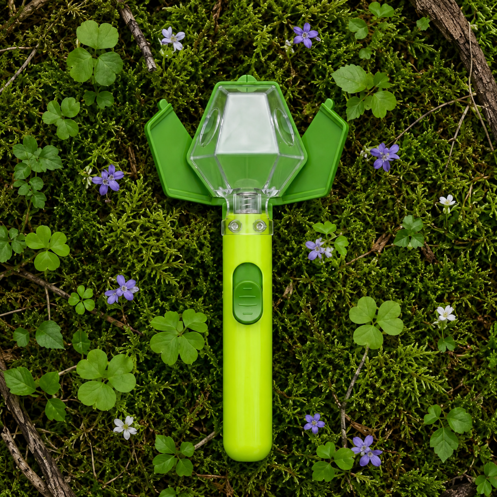 BugPeek green on moss lifestyle